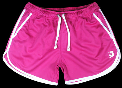 LADIES' Athletic Shorts for Gym, Workouts, Running, Training, Beach, and Swimming - Fast-Drying 100% Micro Polyester with Dry-Fit Technology