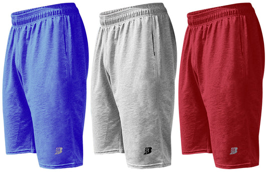 Casual Comfort: Men’s Cotton Jersey Shorts for Lounge, Fitness, Beach, and Workout
