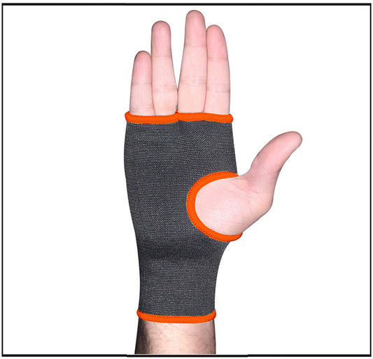 Black Orange Thumb Hand Protector Inner Gloves: Dynamic Support for Enhanced Performance in Style