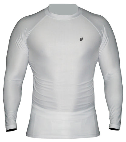 Men's Black Short Sleeve Compression Shirt - Lightweight Lycra Performance