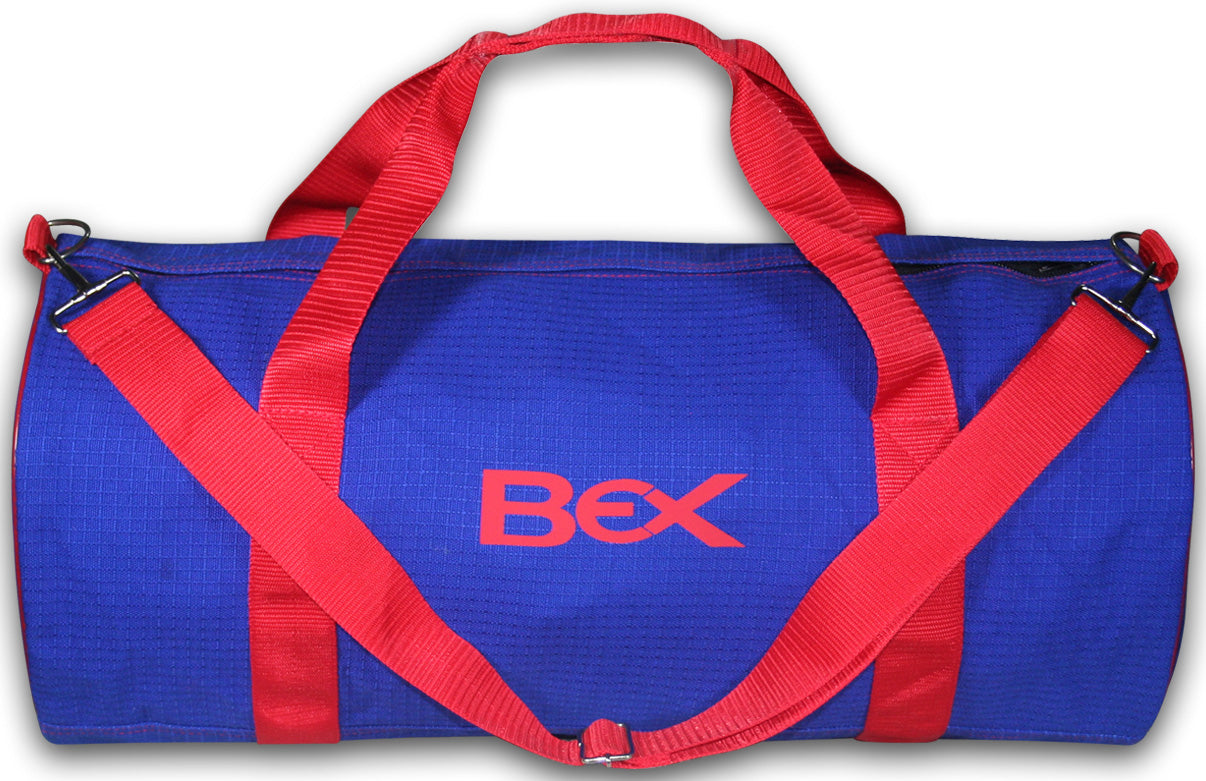 Dive into Style and Functionality with Our Blue and Red Gym Sports Kit Duffel Travel Bag – A Perfect Companion for Your Active Lifestyle On the Move!