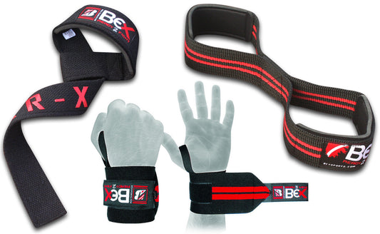 BEX Weight Lifting Straps - Enhance Your Gym Performance with Wrist Support Wraps and Training Bandages