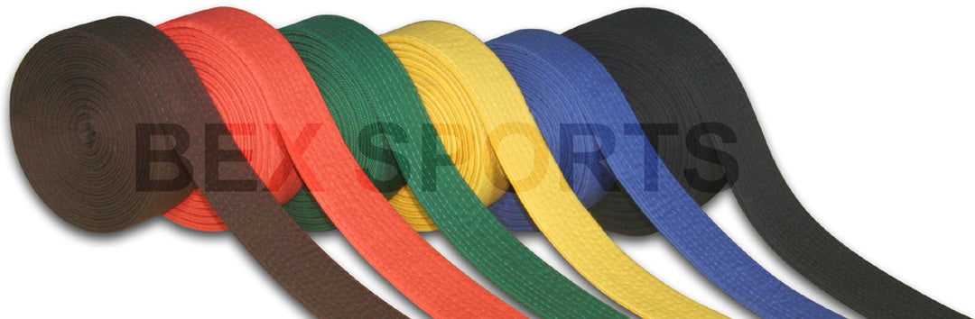 Premium Martial Arts Belts: High-Quality, 65% Cotton / 35% Polyester Cloth, AZZO Free Dye, Perfect for Karate, Judo, Jujitsu, Taekwondo, MMA, and More!