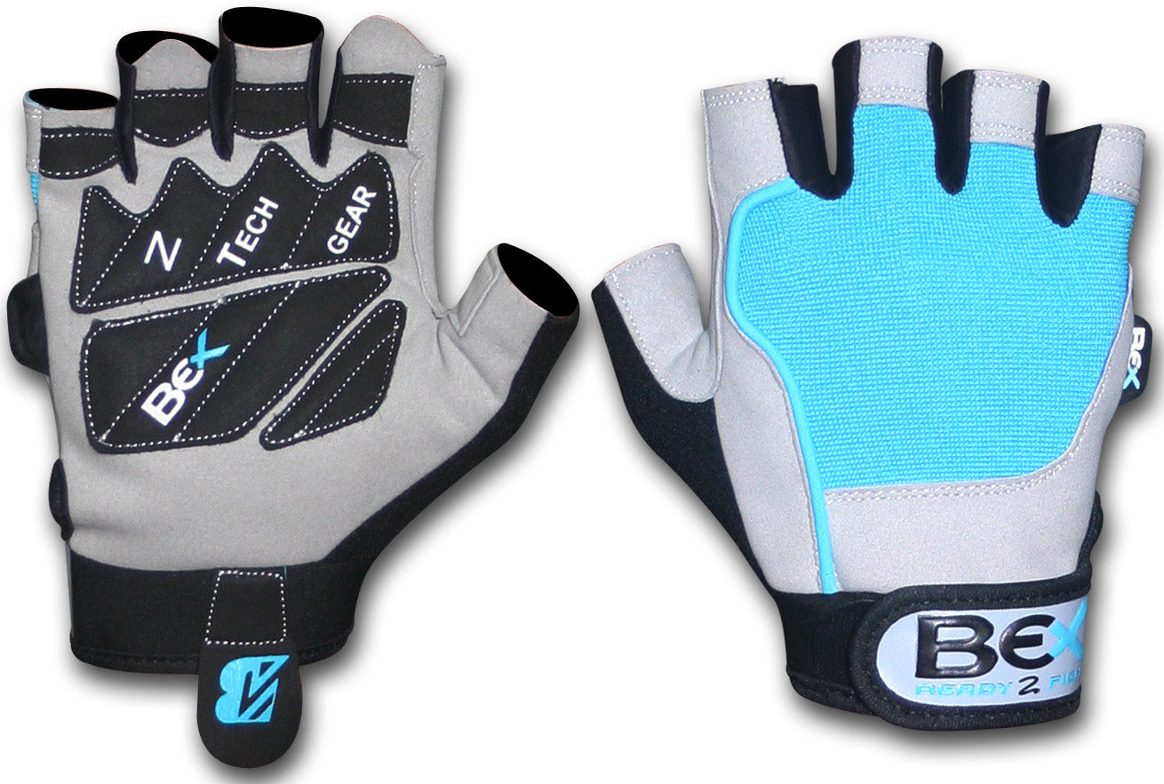 Blue Steel: MMA Training Gloves in Dynamic Blue and Grey for Unmatched Performance