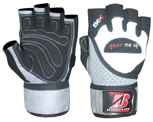 Arctic Precision: Grey and White MMA Training Gloves for Exceptional Performance