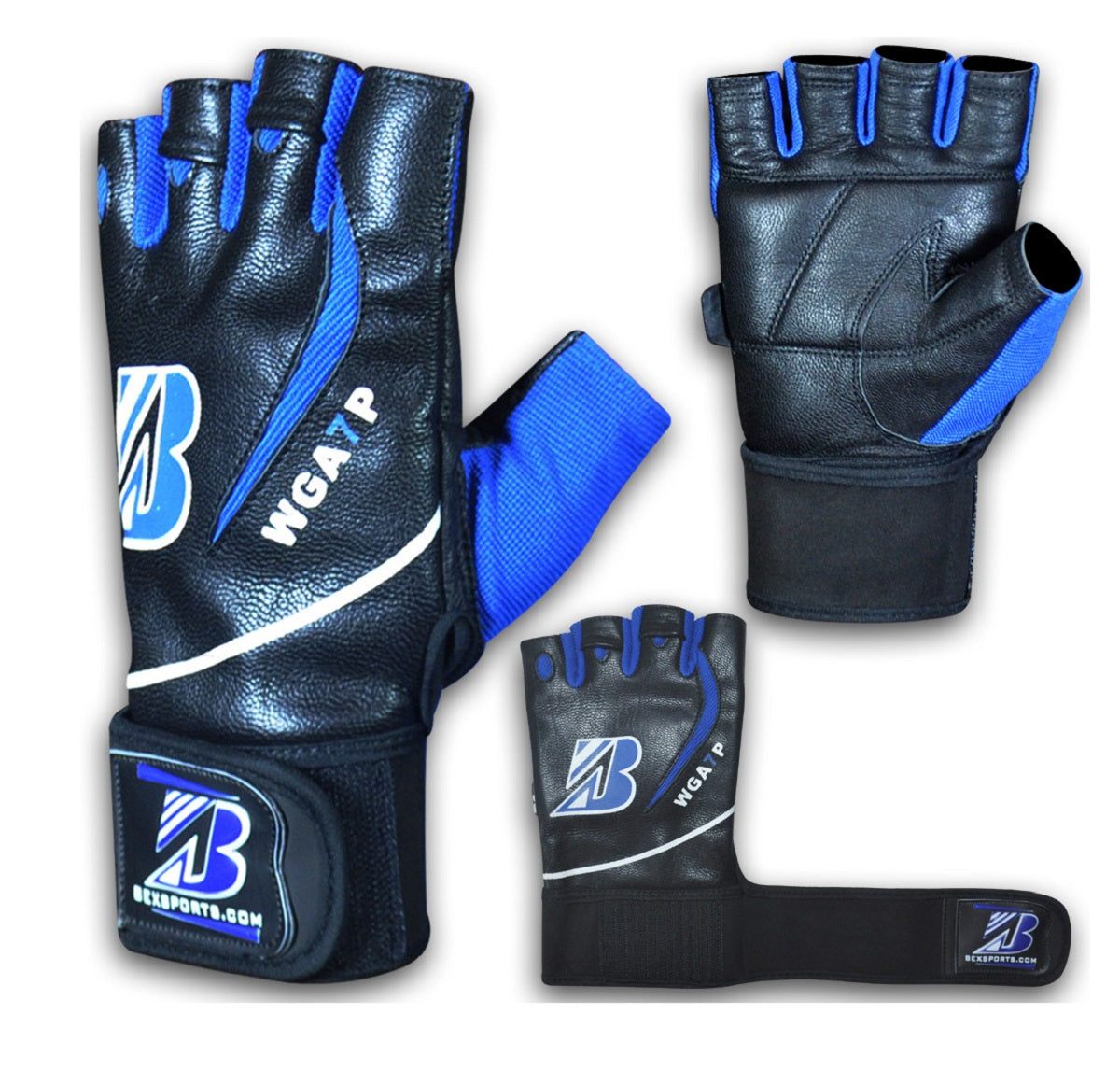 Blue Fury: MMA Training Gloves in Striking Blue and Black for Dynamic Performance