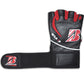 Crimson Strike: Red and Black MMA Training Gloves for Intense Performance