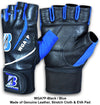 Blue Fury: MMA Training Gloves in Striking Blue and Black for Dynamic Performance