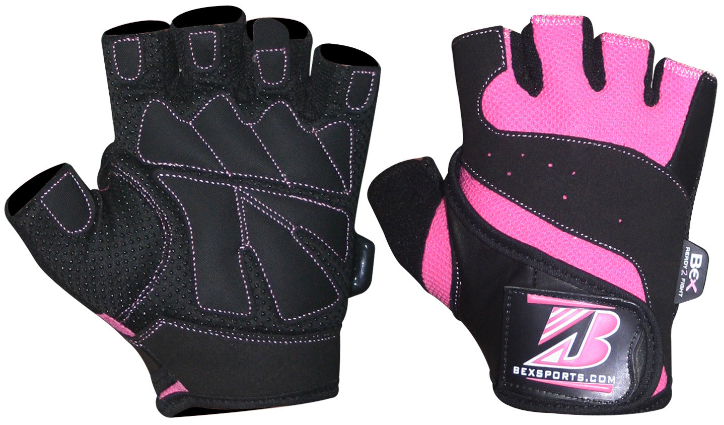 Pretty in Power: Pink and Black MMA Training Gloves for Dynamic Striking and Style