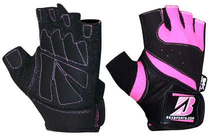 Pretty in Power: Pink and Black MMA Training Gloves for Dynamic Striking and Style