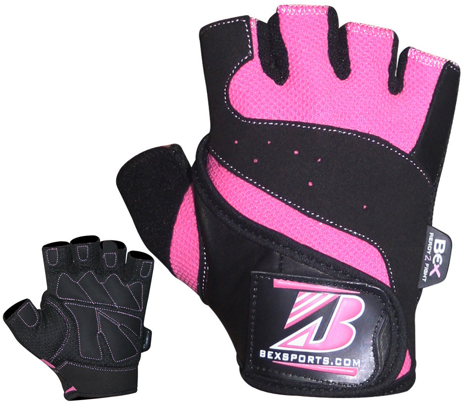 Pretty in Power: Pink and Black MMA Training Gloves for Dynamic Striking and Style